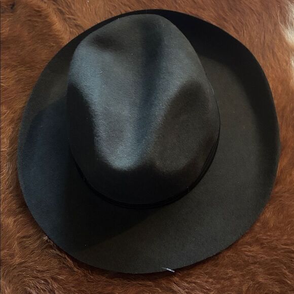 Travaux En Cours Fedora In Loden Woman Wool Hat NWOT Size 58 FRANCE main image 8